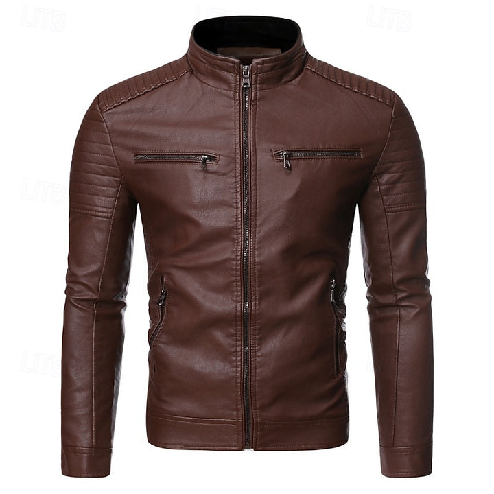 Julius | Classic Stand-Collar Biker Jacket