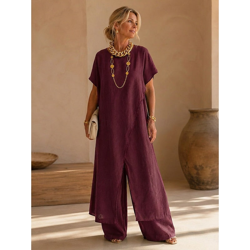 Henrietta | Relaxed Wrap-Front Two-Piece Set