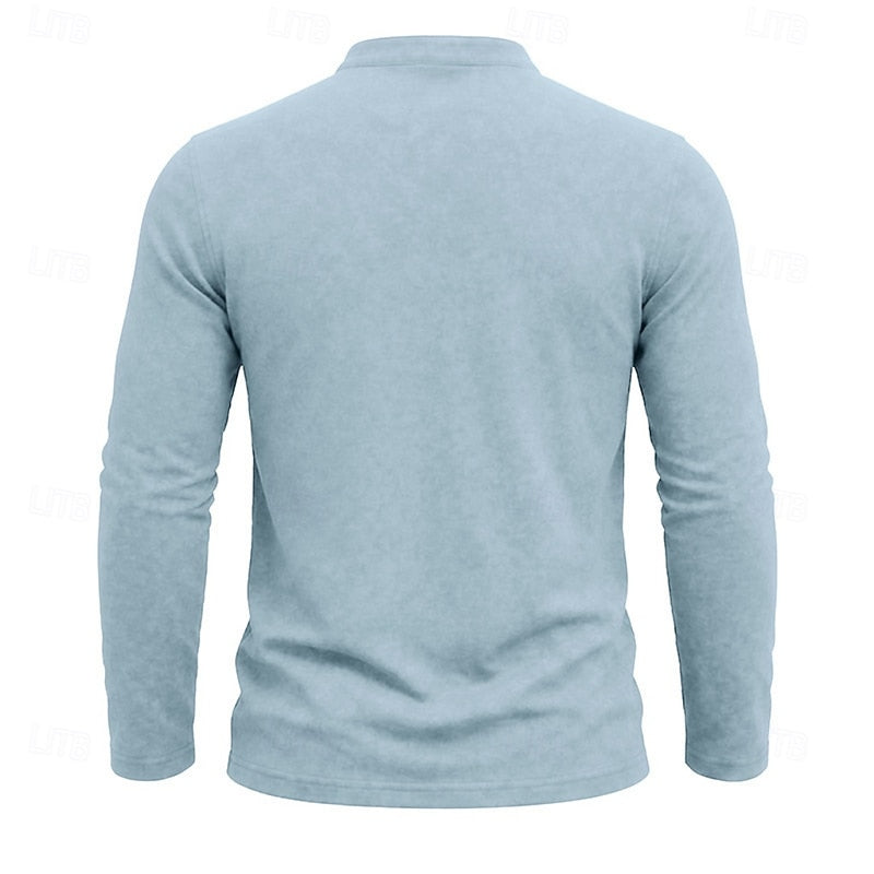 Owen | Classic Henley Long-Sleeve Shirt