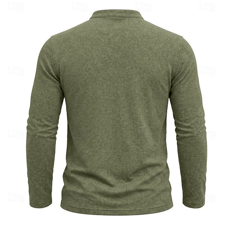 Owen | Classic Henley Long-Sleeve Shirt