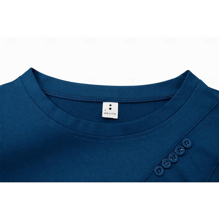 Elise | Draped Button-Detail Top