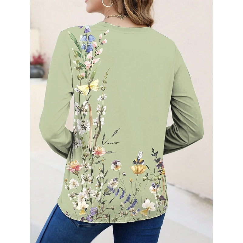 Marjorie | Floral Long-Sleeve Top