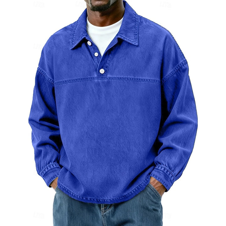 Rory | Relaxed Collared Pullover Shirt